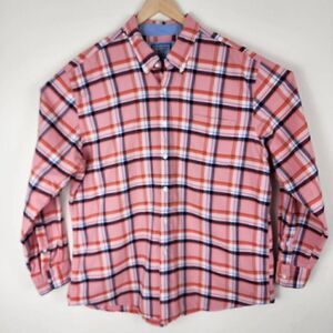 Saddlebred Vintage Oxford Men's Multicolor Long Sleeve Plaid Shirt Size 2XXL